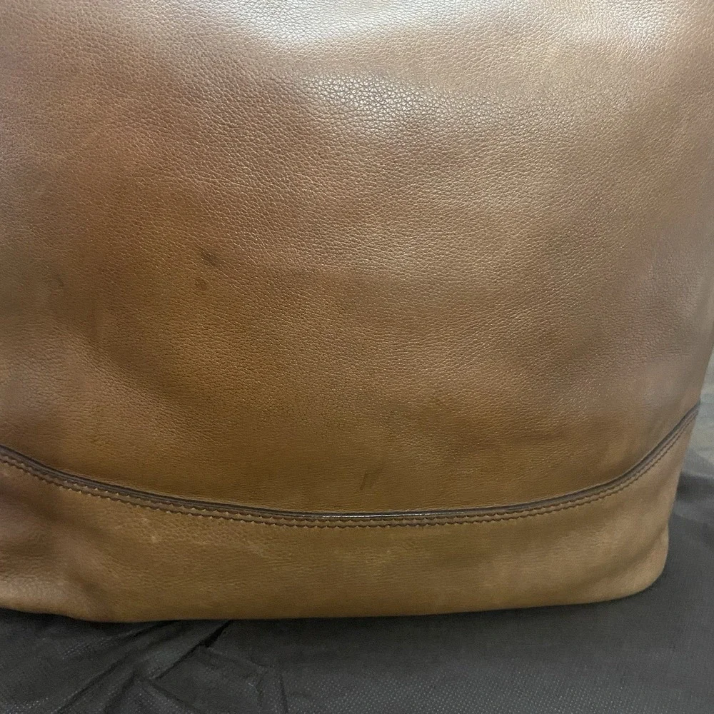 Fossil Brown Leather Hobo Shoulder Bag W Matching Wallet & Dust Bag